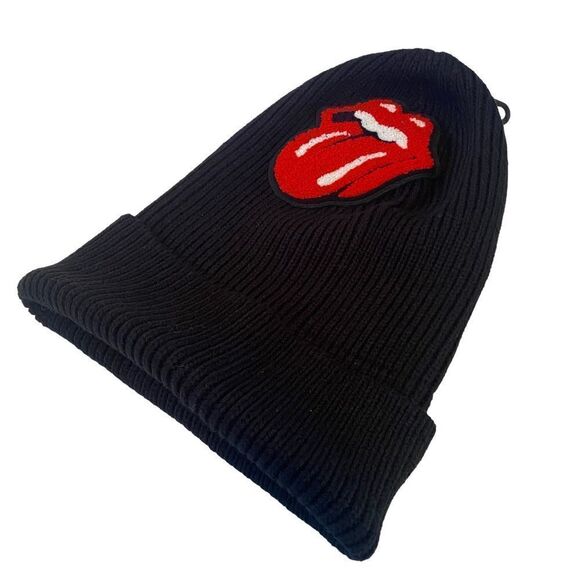 Rolling Stones Logo Black Unisex Stocking Cap. - Picture 3 of 7